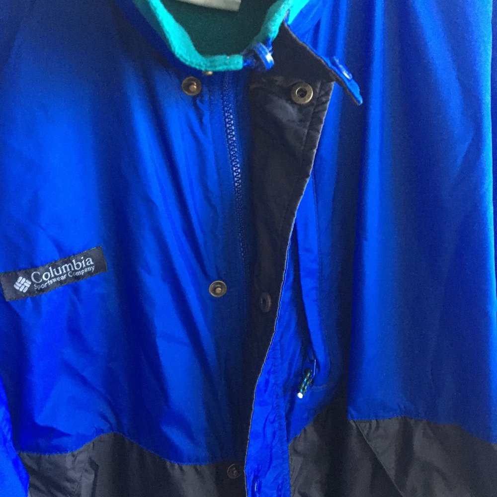 Columbia Men's Skidaddle Waterproof Winter Full Zip Blue and Black Jacket XL - Picture 10 of 13